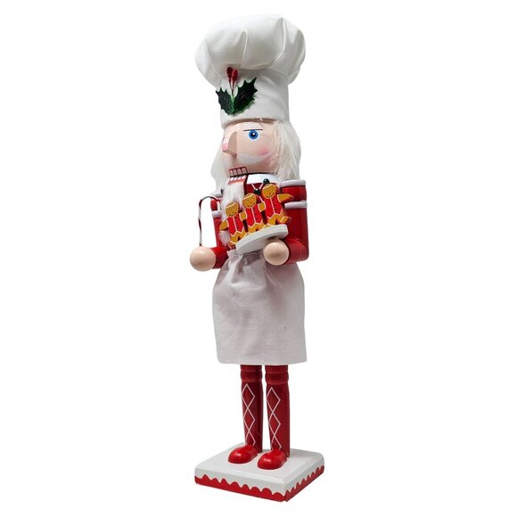 Gingerbread Peppermint Candy Cane Baker Christmas 15" Nutcracker - Picture 5 of 5